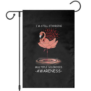Multiple Sclerosis Survivor Garden Flag Fight MS Orange Ribbon TS10 Black Print Your Wear