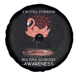 Multiple Sclerosis Survivor Spare Tire Cover Fight MS Orange Ribbon TS10 Print Your Wear