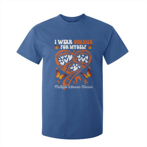 Multiple Sclerosis Awareness T Shirt For Kid I Wear Orange For Myself MS Warrior TS10 Royal Blue Print Your Wear