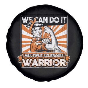 Multiple Sclerosis Awareness Spare Tire Cover Orange Ribbon MS Warrior Support Squad TS10 Print Your Wear