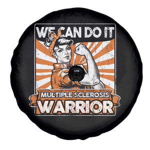 Multiple Sclerosis Awareness Spare Tire Cover Orange Ribbon MS Warrior Support Squad TS10 Print Your Wear