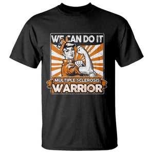 Multiple Sclerosis Awareness T Shirt Orange Ribbon MS Warrior Support Squad TS10 Black Print Your Wear