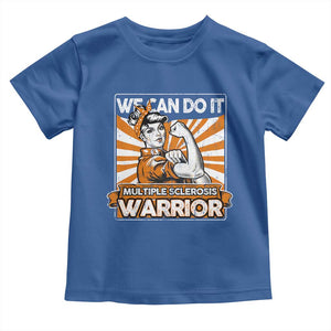 Multiple Sclerosis Awareness Toddler T Shirt Orange Ribbon MS Warrior Support Squad TS10 Royal Blue Print Your Wear