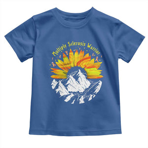 MS Warrior Toddler T Shirt Orange Ribbon Sunflower Multiple Sclerosis Awareness TS10 Royal Blue Print Your Wear