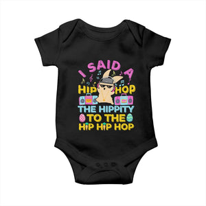Funny Hip Hop Hippity Easter Bunny Baby Onesie TS10 Black Print Your Wear