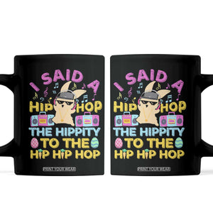 Funny Hip Hop Hippity Easter Bunny Coffee Mug TS10 Black Print Your Wear