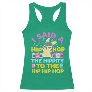 Funny Hip Hop Hippity Easter Bunny Racerback Tank Top TS10 Irish Green Print Your Wear