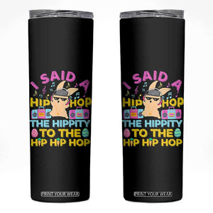 Funny Hip Hop Hippity Easter Bunny Skinny Tumbler TS10 Black Print Your Wear