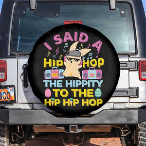 Funny Hip Hop Hippity Easter Bunny Spare Tire Cover TS10 No hole Black Print Your Wear