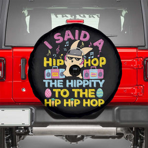 Funny Hip Hop Hippity Easter Bunny Spare Tire Cover TS10 Black Print Your Wear