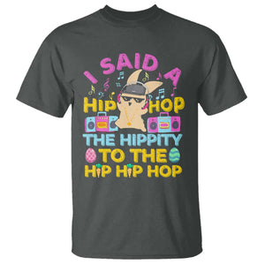 Funny Hip Hop Hippity Easter Bunny T Shirt TS10 Dark Heather Print Your Wear