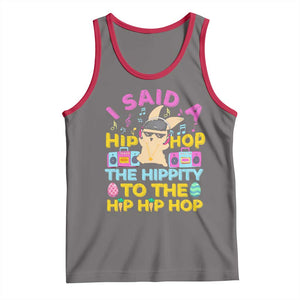 Funny Hip Hop Hippity Easter Bunny Tank Top TS10 Deep Heather Red Print Your Wear