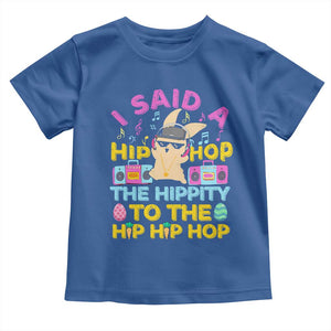 Funny Hip Hop Hippity Easter Bunny Toddler T Shirt TS10 Royal Blue Print Your Wear