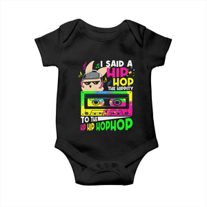 Hip Hop Easter Bunny Baby Onesie Funny Hippity Cool Rabbit Lovers Toddler TS10 Black Print Your Wear