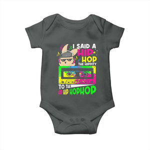 Hip Hop Easter Bunny Baby Onesie Funny Hippity Cool Rabbit Lovers Toddler TS10 Dark Heather Print Your Wear