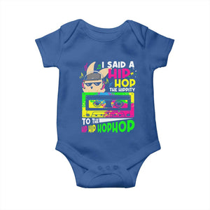 Hip Hop Easter Bunny Baby Onesie Funny Hippity Cool Rabbit Lovers Toddler TS10 Royal Blue Print Your Wear
