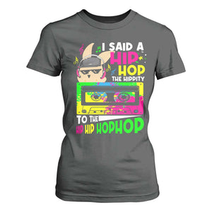 Hip Hop Easter Bunny T Shirt For Women Funny Hippity Cool Rabbit Lovers Toddler TS10 Dark Heather Print Your Wear