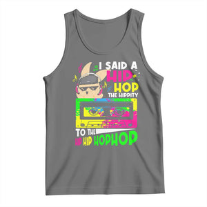 Hip Hop Easter Bunny Tank Top Funny Hippity Cool Rabbit Lovers Toddler TS10 Black Heather Print Your Wear