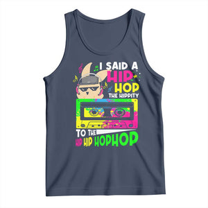 Hip Hop Easter Bunny Tank Top Funny Hippity Cool Rabbit Lovers Toddler TS10 Navy Print Your Wear