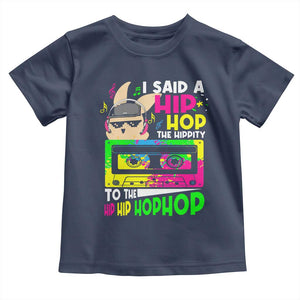 Hip Hop Easter Bunny Toddler T Shirt Funny Hippity Cool Rabbit Lovers Toddler TS10 Navy Print Your Wear