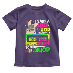 Hip Hop Easter Bunny Toddler T Shirt Funny Hippity Cool Rabbit Lovers Toddler TS10 Purple Print Your Wear
