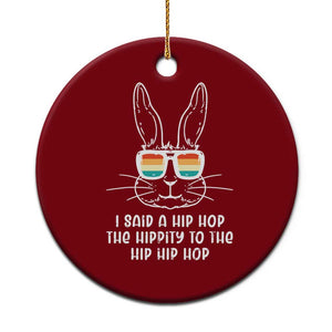 Retro Hip Hop Easter Bunny Ceramic Ornament Funny Hippity Cool Rabbit Lovers Toddler TS10 1pc Red Print Your Wear