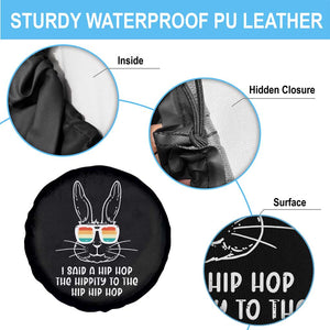 Retro Hip Hop Easter Bunny Spare Tire Cover Funny Hippity Cool Rabbit Lovers Toddler TS10 Print Your Wear