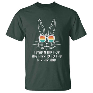 Retro Hip Hop Easter Bunny T Shirt Funny Hippity Cool Rabbit Lovers Toddler TS10 Dark Forest Green Print Your Wear