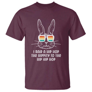 Retro Hip Hop Easter Bunny T Shirt Funny Hippity Cool Rabbit Lovers Toddler TS10 Maroon Print Your Wear