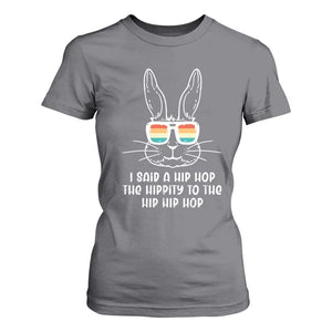 Retro Hip Hop Easter Bunny T Shirt For Women Funny Hippity Cool Rabbit Lovers Toddler TS10 Charcoal Print Your Wear