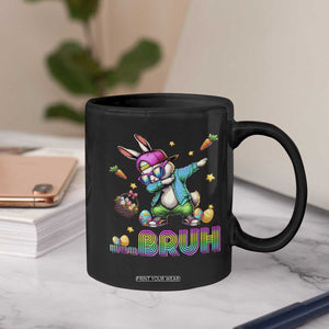 Bruh Dab Bunny Easter Coffee Mug Funny 80s Retro Vintage Party Cool Rabbit TS10 Print Your Wear