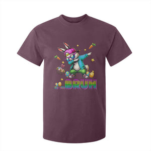 Bruh Dab Bunny Easter T Shirt For Kid Funny 80s Retro Vintage Party Cool Rabbit TS10 Maroon Print Your Wear