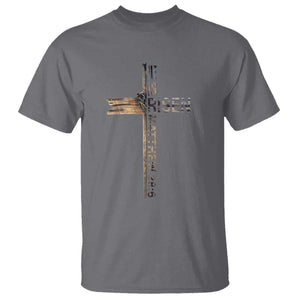 He is Risen T Shirt Religious Easter Cross Jesus Christian TS10 Charcoal Print Your Wear