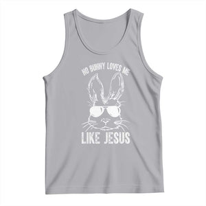 Funny Christian Easter Tank Top No Bunny Loves Me Like Jesus Retro Bunny TS10 Athletic Heather Print Your Wear