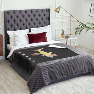 Funny Shark Easter Throw Blanket Cute Bunny Ears Eggs Hunting Teens Boys Kids TS10 Print Your Wear