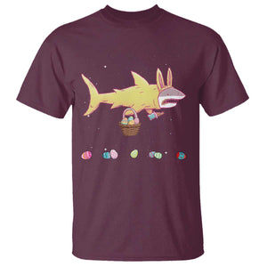 Funny Shark Easter T Shirt Cute Bunny Ears Eggs Hunting Teens Boys Kids TS10 Maroon Print Your Wear