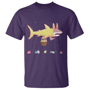 Funny Shark Easter T Shirt Cute Bunny Ears Eggs Hunting Teens Boys Kids TS10 Purple Print Your Wear