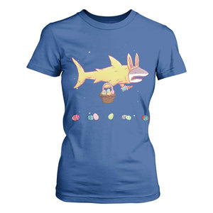 Funny Shark Easter T Shirt For Women Cute Bunny Ears Eggs Hunting Teens Boys Kids TS10 Royal Blue Print Your Wear