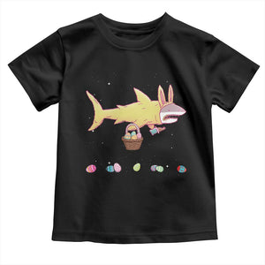 Funny Shark Easter Toddler T Shirt Cute Bunny Ears Eggs Hunting Teens Boys Kids TS10 Black Print Your Wear