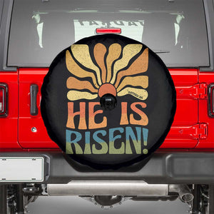 Retro Easter Spare Tire Cover Jesus He is Risen Matthew 28:6 Bible Verse Kids TS10 Black Print Your Wear