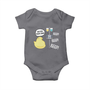 Bunny Nurse Baby Onesie Funny Peep Nursing Easter Nurse Gift TS10 Charcoal Print Your Wear