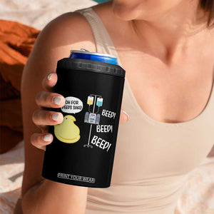 Bunny Nurse 4 in 1 Can Cooler Tumbler Funny Peep Nursing Easter Nurse Gift TS10 Print Your Wear