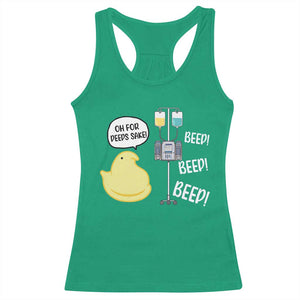 Bunny Nurse Racerback Tank Top Funny Peep Nursing Easter Nurse Gift TS10 Irish Green Print Your Wear