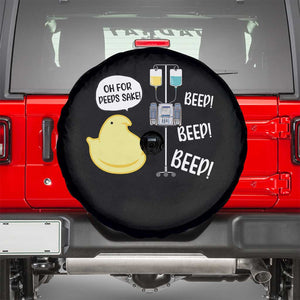 Bunny Nurse Spare Tire Cover Funny Peep Nursing Easter Nurse Gift TS10 Black Print Your Wear
