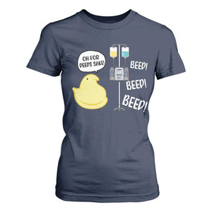 Bunny Nurse T Shirt For Women Funny Peep Nursing Easter Nurse Gift TS10 Navy Print Your Wear