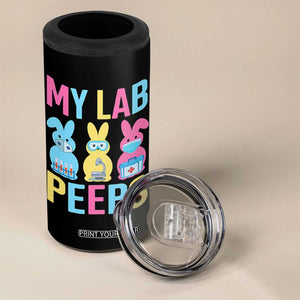 Easter Lab Tech 4 in 1 Can Cooler Tumbler Cute Bunny My Lab Peeps TS10 Print Your Wear
