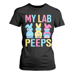 Easter Lab Tech T Shirt For Women Cute Bunny My Lab Peeps TS10 Black Print Your Wear