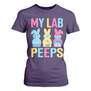 Easter Lab Tech T Shirt For Women Cute Bunny My Lab Peeps TS10 Purple Print Your Wear