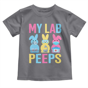 Easter Lab Tech Toddler T Shirt Cute Bunny My Lab Peeps TS10 Charcoal Print Your Wear