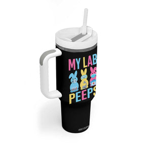 Easter Lab Tech Tumbler With Handle Cute Bunny My Lab Peeps TS10 Print Your Wear